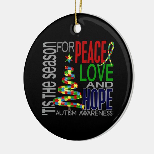 Ornements de Noël 1 d'autisme (Gauche)