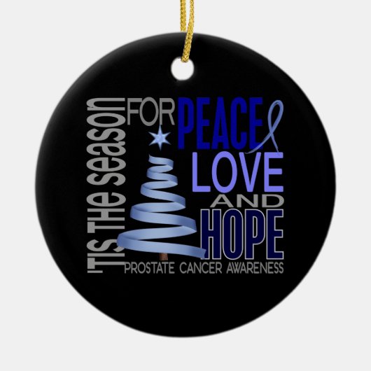 Ornements de Noël 1 de cancer de la prostate (Devant)