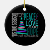Ornements de Noël 1 de cancer de la thyroïde (Dos)