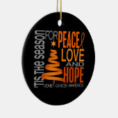 Ornements de Noël 1 de Cancer de rein (Droite)