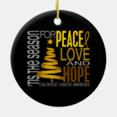 Ornements de Noël 1 de Cancer d'enfance (Dos)