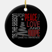 Ornements de Noël 1 de diabète (Dos)