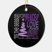 Ornements de Noël 1 de lymphogranulomatose maligne (Gauche)