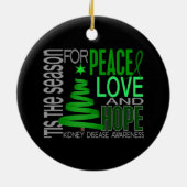 Ornements de Noël 1 de maladie rénale (Dos)