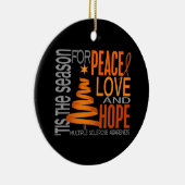 Ornements de Noël 1 de milliseconde de sclérose en (Droite)