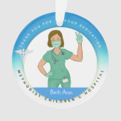 Ornements de Noël à thème Médicale, soins infirmie (devant)