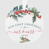 Ornements de Noël acryliques - M. et Mme (devant)