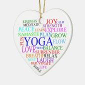 Ornements de Noël au yoga (Gauche)