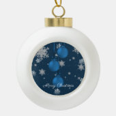 Ornements de Noël bleus (Devant)