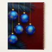 Ornements de Noël bleus élégants (Dos)