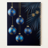 Ornements de Noël bleus élégants (Dos)
