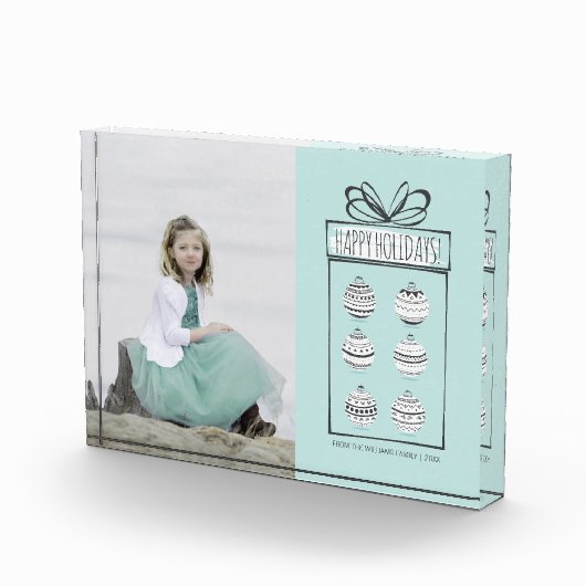 Ornements de Noël Bloc photo de Noël (Droite)