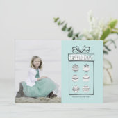 Ornements de Noël Carte photo de vacances (Debout devant)