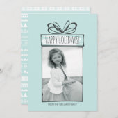 Ornements de Noël Carte photo de vacances (Devant / Derrière)