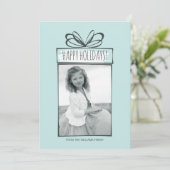 Ornements de Noël Carte photo de vacances (Debout devant)