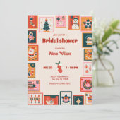 ornements de Noël carte postale douche nuptiale (Debout devant)