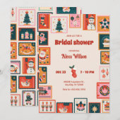 ornements de Noël carte postale douche nuptiale (Devant / Derrière)