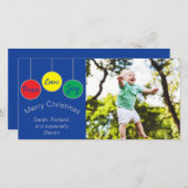 Ornements de Noël cartes photos 2 côtés (Devant / Derrière)