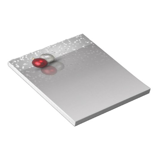Ornements de Noël chatoyants - Bloc-notes (Incliné)