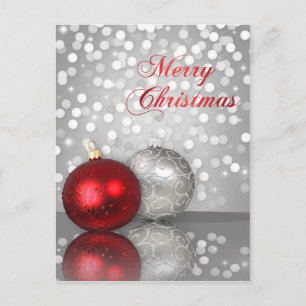 Ornements de Noël chatoyants - Carte postale