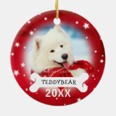 Ornements de Noël de photo d'animal familier de (Dos)