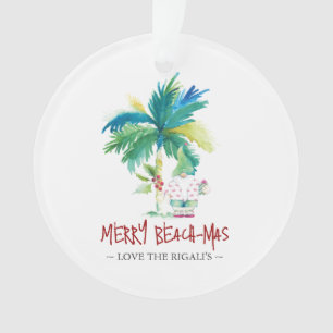 Ornements de Noël de plage customisés