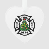 Ornements de Noël de sapeur-pompier (devant)