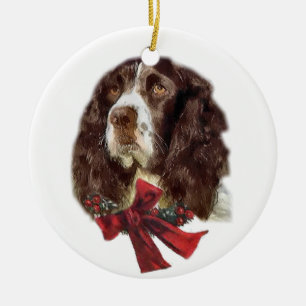 Ornements de Noël d'épagneul de springer anglais