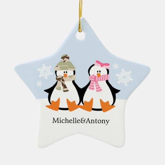 Ornements de Noël des couples militaires (Devant)