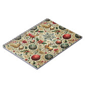 Ornements de Noël élégants et carnet de notes sur  (Côté gauche)