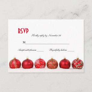 Ornements de Noël élégants Fête de Fête RSVP