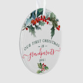 Ornements de Noël en acrylique - Grands-parents (devant)