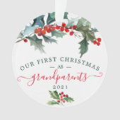 Ornements de Noël en acrylique - Grands-parents (devant)