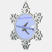 Ornements de Noël en eau douce - Avion (Vue impression)