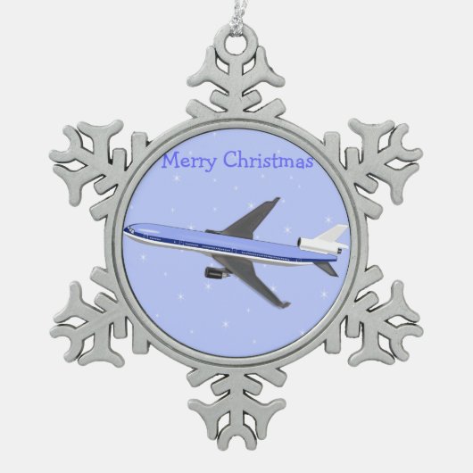 Ornements de Noël en eau douce - Avion (Devant)
