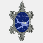 Ornements de Noël en eau douce - Avion (Gauche)