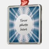 Ornements de Noël Feuille Bleue (Gauche)