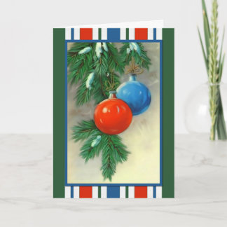 Ornements de Noël Grandes polices Carte de Noël