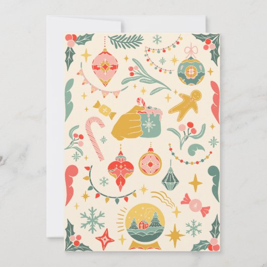 Ornements de Noël Invitation (Dos)