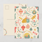 Ornements de Noël Invitation (Devant / Derrière)