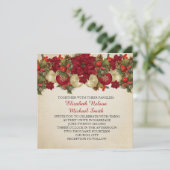 Ornements de Noël Invitation de mariage d'hiver (Debout devant)