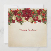 Ornements de Noël Invitation de mariage d'hiver (Dos)