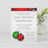 Ornements de Noël Invitations de mariage (Debout devant)