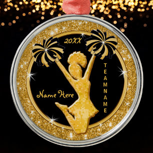 Ornements de Noël, noir et or