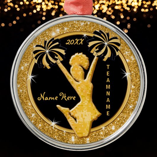 Ornements de Noël, noir et or