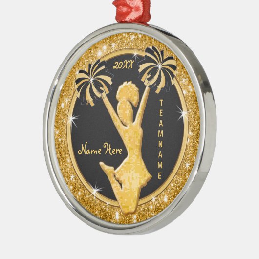 Ornements de Noël, noir et or (Gauche)