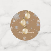 Ornements de Noël Or Confetti (Petit recto)