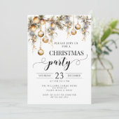 Ornements de Noël or invitation (Debout devant)