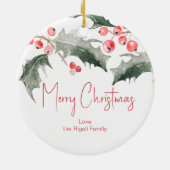 Ornements de Noël personnalisés (Dos)