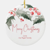 Ornements de Noël personnalisés (Dos)